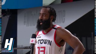 James Harden Postgame Interview - Game 1 | Rockets vs Lakers | September 4, 2020 NBA Playoffs