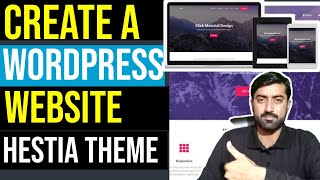 How to Make a Website with Hestia WordPress Theme | Best & Free WordPress Theme 2021 Hindi Urdu