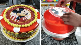 Decoracion En Chantilly Torta Mickey Mouse Bebe