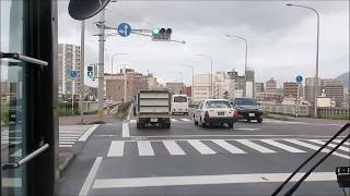 大分バス42173　大分駅前⇔岩田循環　前面展望動画