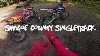 SIMCOE COUNTY FOREST SINGLETRACK TRAIL RIDE | KTM 150 XC-W