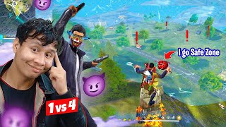 I go to Safe Zone First 😁 Solo vs Squad Gameplay with New Joker Rapper Bundle in Pro Lobby