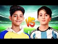 Ronaldo Jr vs Thiago Messi | GOAT sons battle.