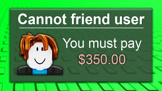 You Can't Friend this Roblox Player