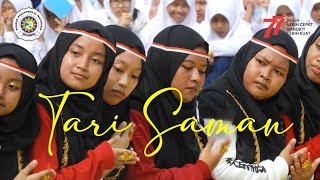 TARI SAMAN || SANTRIWATI PONPES AL-MUJAHIDIN BALIKPAPAN || HUT RI KE-77 || VIRAL TARI SAMAN