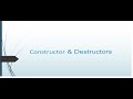 Constructor & Destructor in python🐍✨