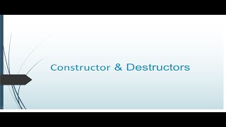 Constructor & Destructor in python🐍✨