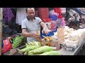 traditional popcorn making in sand indian street food