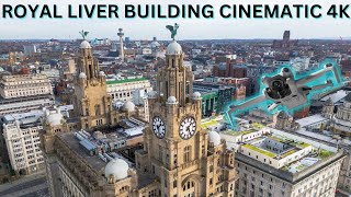 Royal Liver Building, Liverpool 4K Cinematic Drone Footage