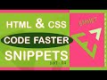 CODE HTML & CSS AT FASTER SPEED | EMMET TUTORIAL FOR BEGINNERS | PART - 04 | CUSTOM SNIPPETS