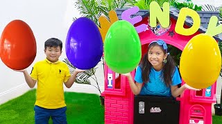 Wendy & Alex Pretend Play Surprise Egg Hunt & Learning Math with Kids Tablet App Game