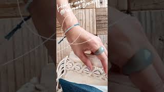 DIY Macrame Bracelet マクラメブレスレット（ミサンガ）の簡単な作り方