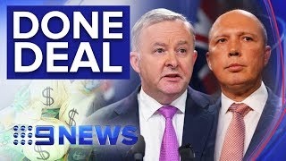 Labor leader denies party capitulated over tax cuts, calls Govt arrogant | Nine News Australia