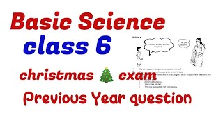 class 6 basic science christmas exam answer #class6