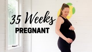 35 WEEKS PREGNANT | BUMPDATE | #shorts #pregnancy