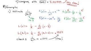 4.2 Linear Approximations and Differentials