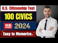 2024 USCIS official 100 civics questions and answers, U S  citizenship test 2024 random.