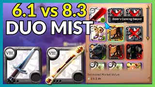 Albion Online EU Duo Mist 6.1 vs 8.3 | One Shot 1H Dagger \u0026 Grailseeker