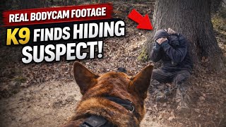 Police K9 Tracks & Finds Hiding Suspect! (Real Bodycam Footage)