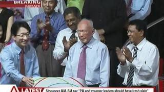 [Breaking News]: MM Lee Kuan Yew, SM Goh Chok Tong Stepping Down - 14May2011