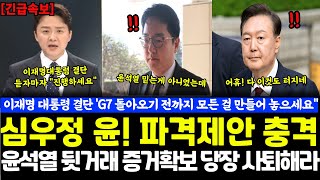검찰총장과 민정수석의 비밀 통화 사건! 법무장관 패싱! 심우정, 김주현, 김건희 무혐의 직전…비화폰 통화 있었다