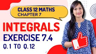 Class 12 Maths Chapter 7,  Exercise 7.4 (Q. 1 to 12) | Integrals