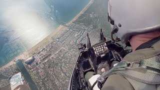 Insane Cockpit View of USAF F-16 in Action