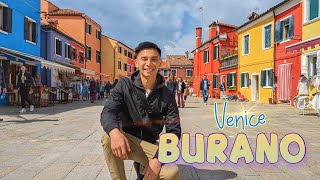 The Most Colourful Island in VENICE | BURANO, Italy