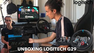 Logitech G29 FULL unboxing W/Gearbox | Steering wheel for PS3/PS4/PC | Unboxing + Setup G29