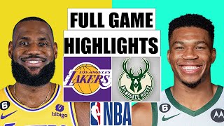 Los Angeles Lakers VS. Milwaukee Bucks Full Game Highlights | Dec 02 | NBA Season 2022-23