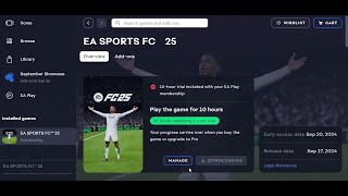 How To Install/Download EA SPORTS FC 25 EA Play Trial On PC (Xbox Game Pass Users)