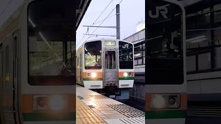 211系LL19編成と211系SS10編成発車シーン❗#jr #jr東海 #鉄道 #電車 #普通電車 #東海道本線 #211系 #警笛 #静岡駅