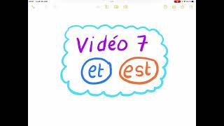 Vidéo 7 lecture débutante grade 1 et/est