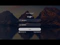 Login form using  HTML & CSS ||Transparent Login Form