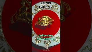 22k9l6 hallmark ladies ring 💍#22kgold #gold #hallmark #jewellery #shortvideo #shorts #viralvideo