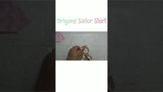 Origami Sailor Shirt ~ Easy Tutorial #Origamifunchannel #origami #Shorts