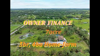 #Sarasota Owner Finance Farm with 5br, 4ba