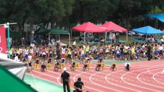 20160717 第2回堺市陸協記録会　共通男子　100mT決勝　8組　K5