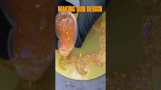 How to Make Beautiful Sun Design with Resin|| satisfying ||#youtubeshorts #shorts#satisfying#asmr