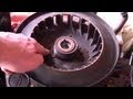 How To Remove The Flywheel On a Lawn Tractor with Briggs & Stratton Engine.