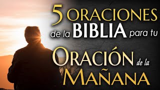 5 ORACIONES de la BIBLIA para tu ORACIÓN de la MAÑANA 🙏