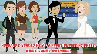 Husband Divorced Me At Airport In Wedding Dress, Whole Family Watching!