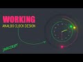 Working Analog Clock using Html CSS SVG  |  JavaScript Clock