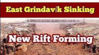 New Rift Formed: Grindavik Is Sinking, Iceland Hagafell Grindavik Volcano Fissure Eruption, Graben