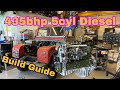 OM605 OM606 ENGINE RE-BUILD for BIG BHP, Part 2, 1957 Series 1, forged rods, 8.5mm injector pump