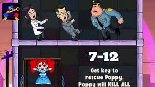 HUGGY PIN Gameplay Walkthrough Levels 7-12 😡😲 Poppy Playtime | android game | ios game | Mobile game