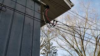 Overhead electric service