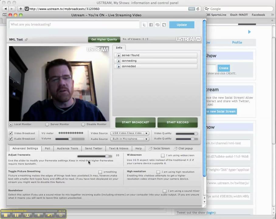 How To Setup Your Ustream Broadcast 1 Youtube