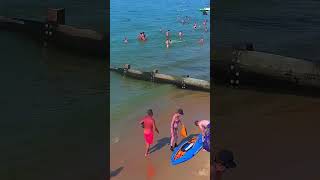 People at Bournemouth Sandy Beach UK #shorts #fun #topless #hotgirls 159