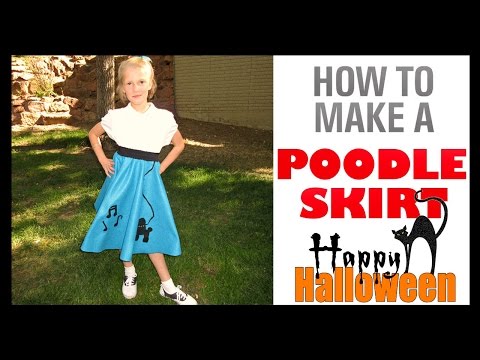 How To Make A Poodle Skirt | 1950'S HALLOWEEN COSTUME How To Make A Poodle Skirt | 1950'S HALLOWEEN COSTUME